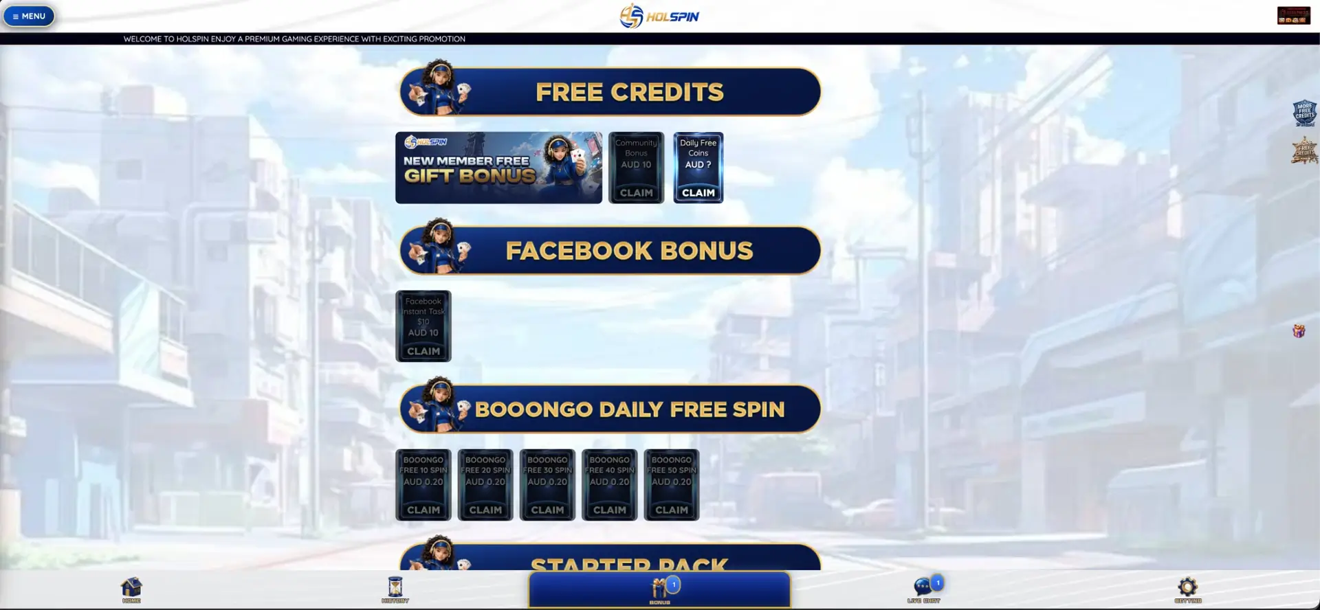 Holspin Bonus at Holspin Casino