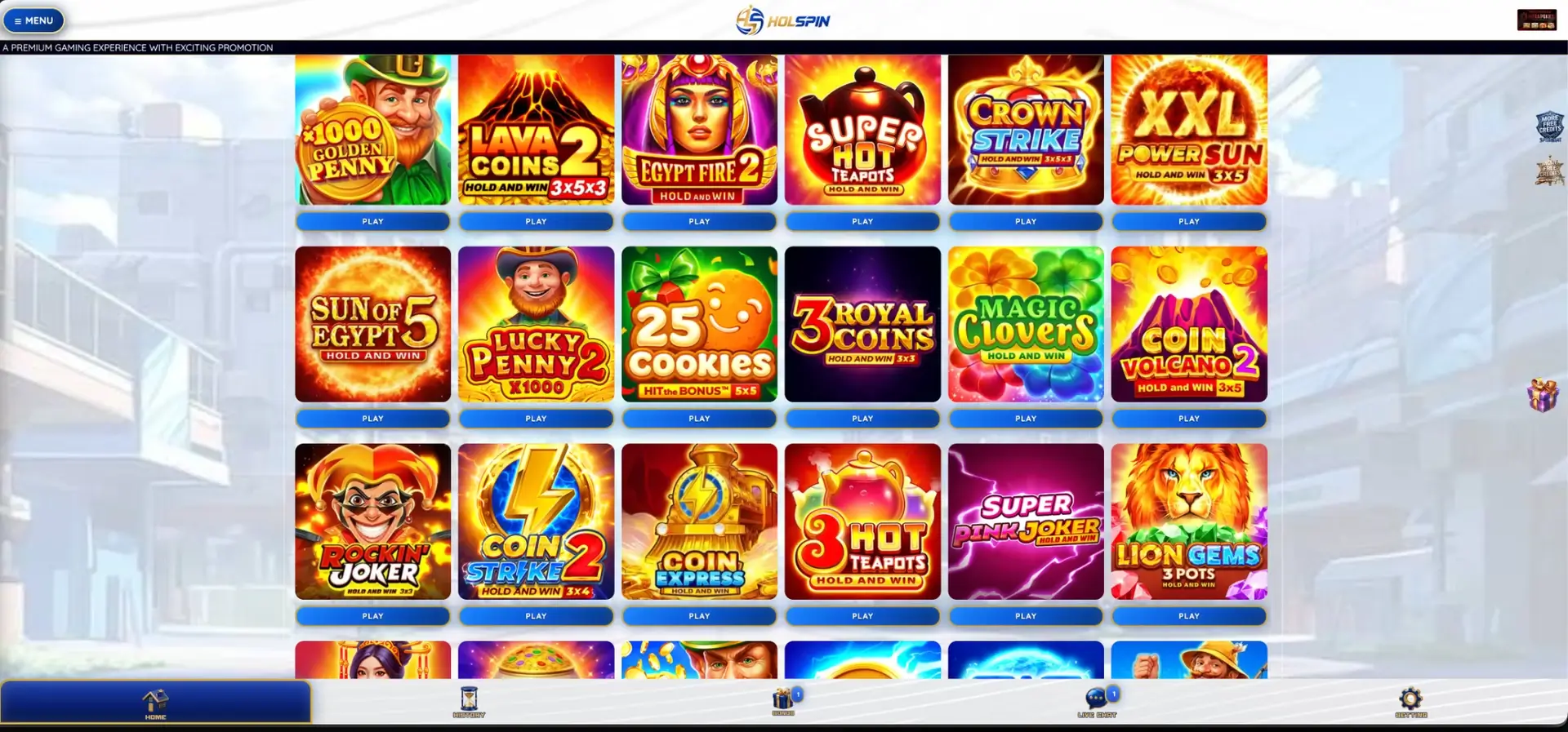 Holspin Pokies at Holspin Casino